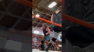 Side walk slam on evil Nate #wrestling #wwe #aew #prowrestling