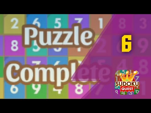 Sudoku Quest Gameplay & Walkthrough - Part 6 (Levels 36 - 40, 3 Stars in all these levels)