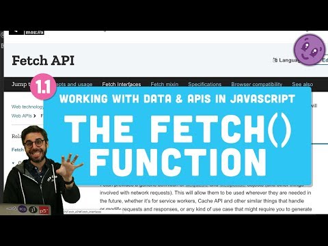 1.1: fetch() - Working With Data \u0026 APIs in JavaScript
