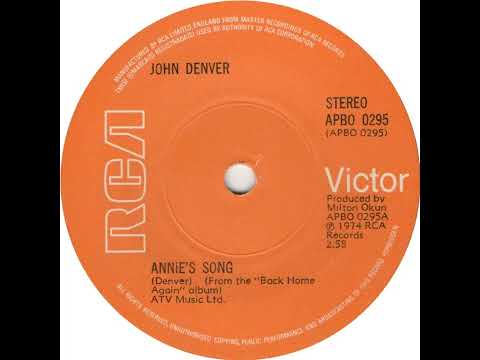 UK New Entry 1974 (180) John Denver - Annie's Song