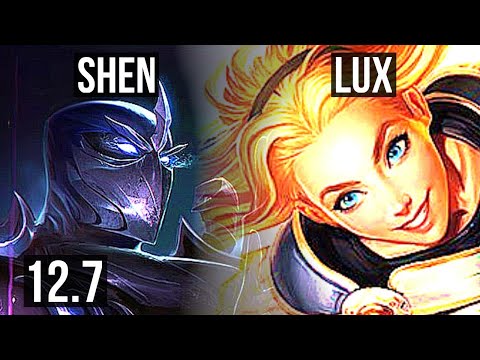 SHEN & Xayah vs LUX & Caitlyn (SUP) | 6/0/7, 1.1M mastery, 300+ games, Dominating | BR Master | 12.7