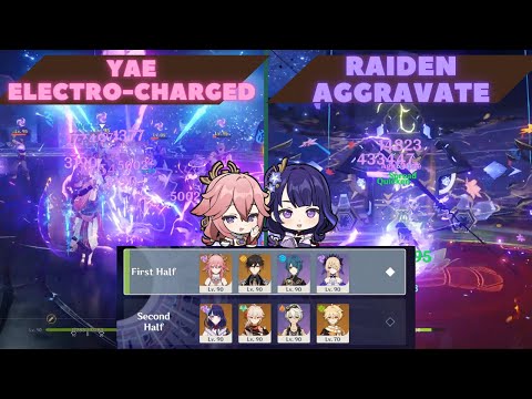 3.2 / 3.3? Rerun / Yae Electro-Charged / Raiden Aggravate / 3.1 Abyss floor 12 full stars run