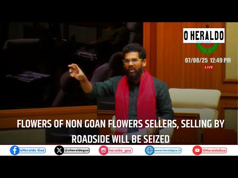 Flowers of Non Goan flowers sellers, selling by roadside will be seized