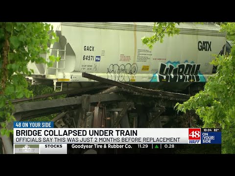 Huntsville train bridge collapses just months before it was set to be replaced