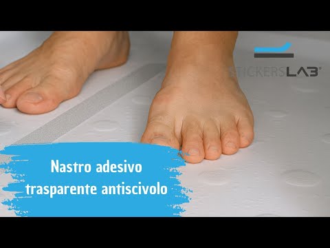 StickersLab - Nastro antiscivolo trasparente per doccia e ambienti bagnati Aqua Safe