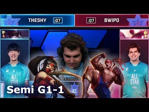 TheyShy Akali vs Bwipo Lee Sin - Game 1 | 1vs1 Semi finals 2019 All-Star Las Vegas | LPL vs LEC