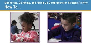 Reading Comprehension Strategy: Monitoring, Clarifying, and Fixing Up (REL West)
