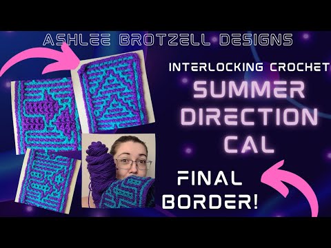 Summer Direction CAL - Interlocking Crochet: Final Border