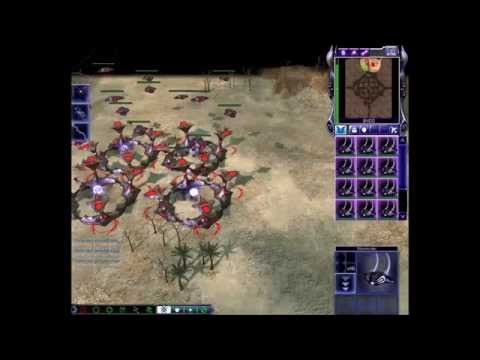 Command and Conquer 3: Scrin vs Easy rush tactic (3,5min)