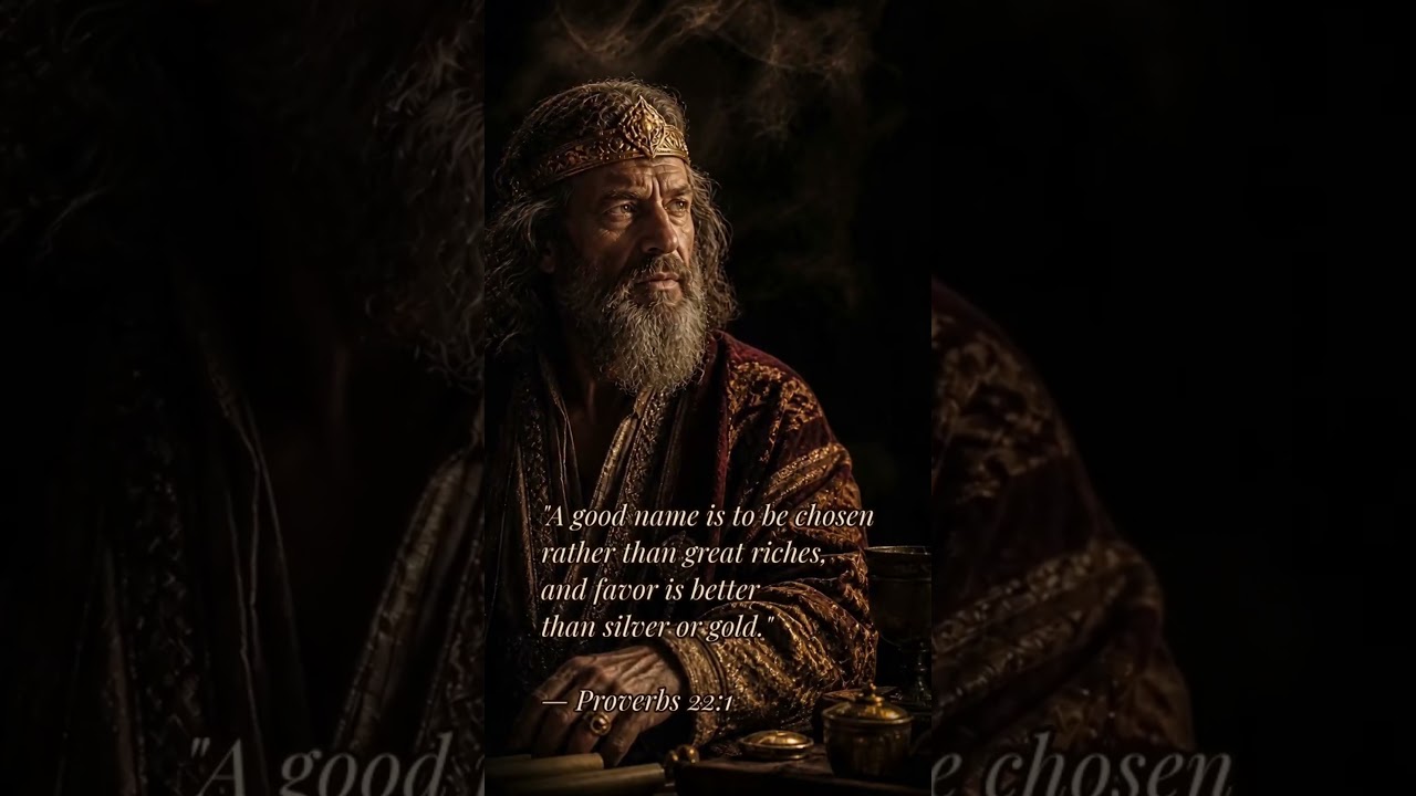Proverbs 22:1 | The Value of a Good Name #shorts