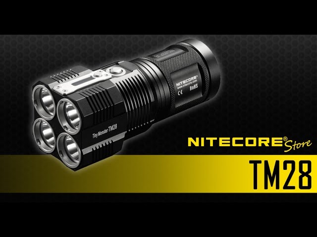 Video teaser for Nitecore TM28 6000 Lumens Tiny Monster Rechargeable LED Flashlight - Upgrade to TM26