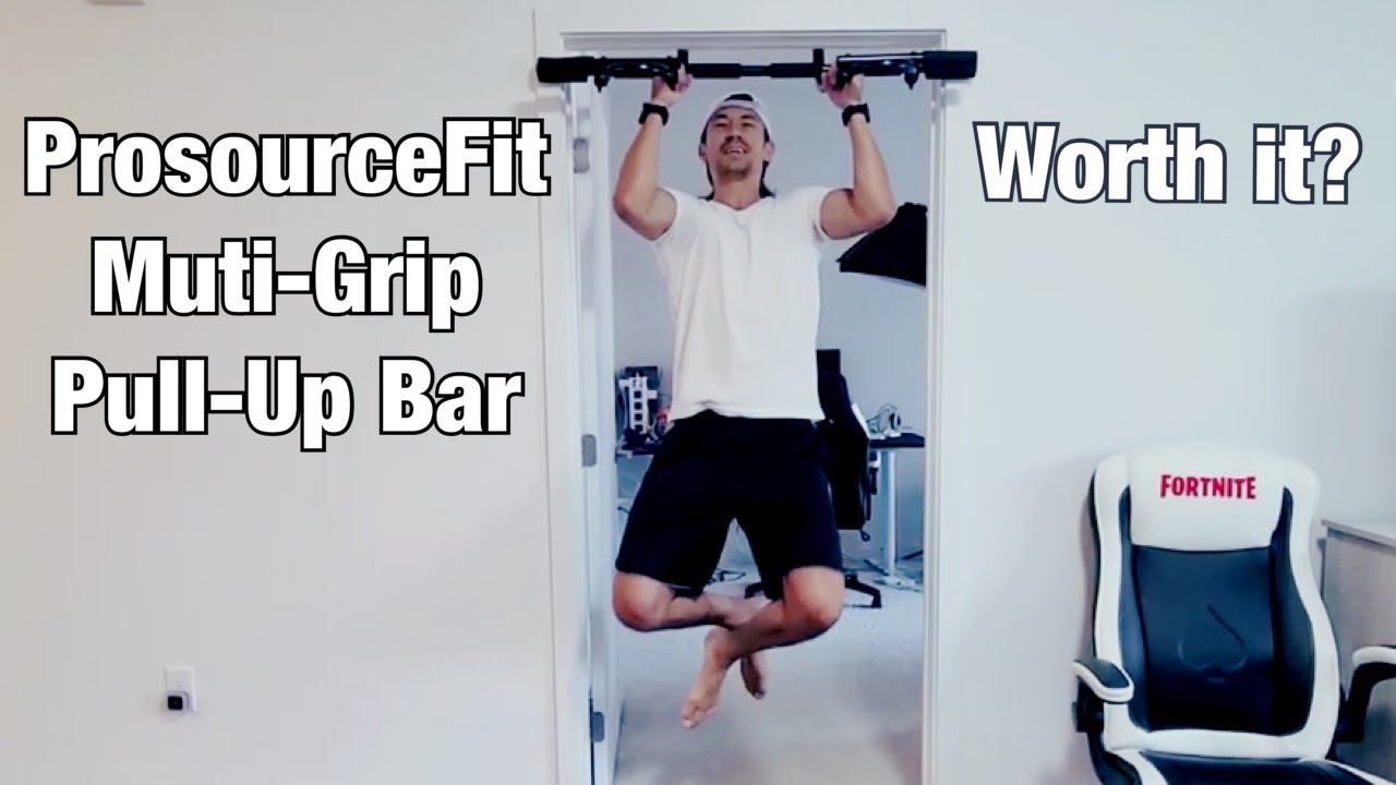 Watch video ProsourceFit Multi-Grip Chin-Up/Pull-Up Bar Review (The Good & the Bad) Now ProsourceFit Multi-Grip Chin-Up/Pull-Up Bar Review (The Good & the Bad)