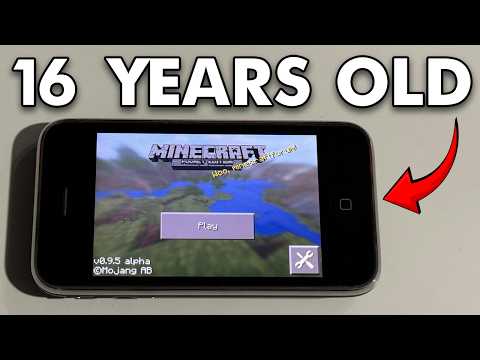 Running Minecraft on a 16 Year Old iPhone - YouTube