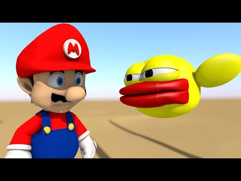 MARIO MEETS FLAPPY BIRD REMASTERED (3D Animation)