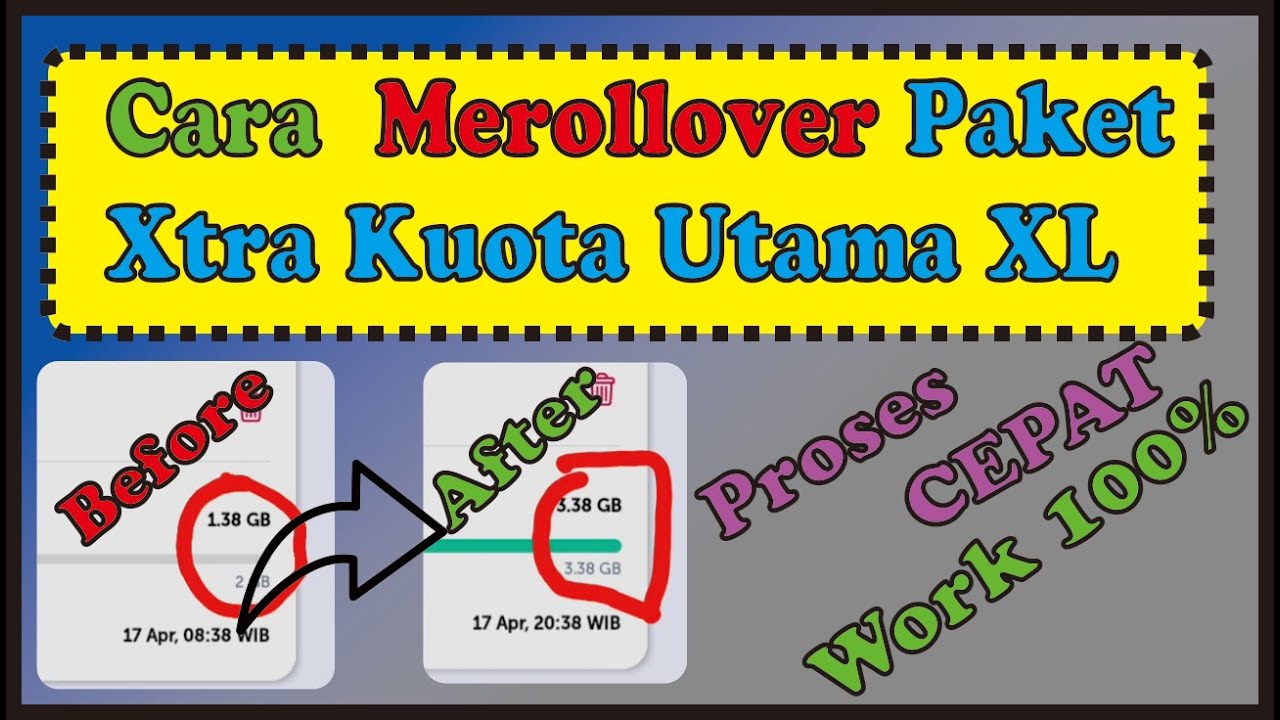 Cara Rollover Paket XTRA KUOTA UTAMA XL Agar Tidak Hangus