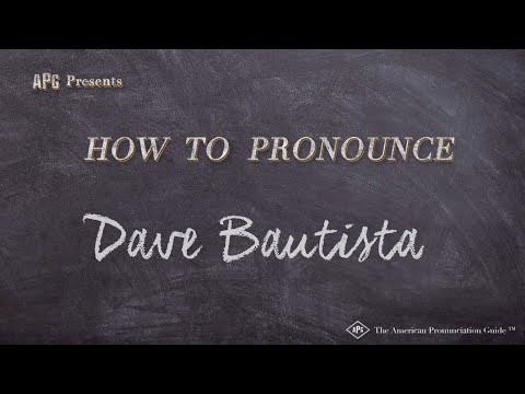 How to Pronounce Dave Bautista (Real Life Examples!)