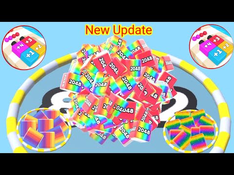 🐎Jelly Run 2048 ( ∞ AA Cubes ) vs jelly tube 2048 Gameplay New Update Level part #15