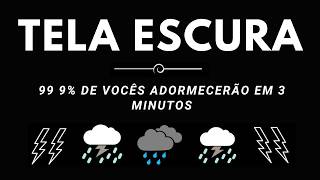 99% de vocês adormecerão em 3 minutos com chuva forte e trovão potente em Farmstead à noite