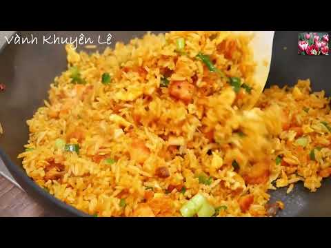 Cơm Chiên Cá Mặn ngon như Nhà Hàng Quán Ăn, Cách chiên Hạt Cơm giòn, Món người Hoa by Vanh Khuyen