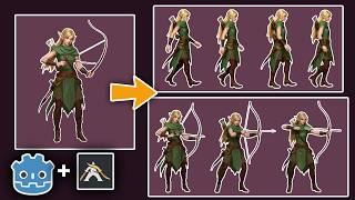 My Godot Art Workflow with AI: From Idea to Exact Sprites (AutoSprite)