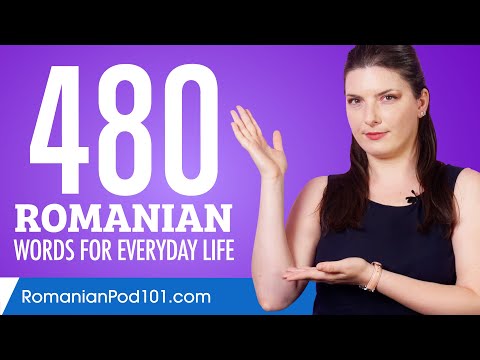 480 Romanian Words for Everyday Life - Basic Vocabulary #24