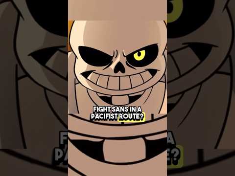 You Can FIGHT Sans In A Pacifist Route In UNDERTALE Red & Yellow?🤔 #undertale #sans #tobyfox