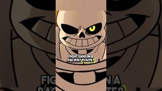 You Can FIGHT Sans In A Pacifist Route In UNDERTALE Red &amp; Yellow?🤔 #undertale #sans #tobyfox