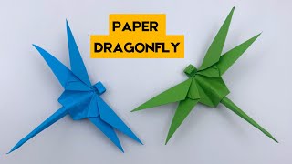 Easy Paper DRAGONFLY Craft for Kids | Step-by-Step Origami DRAGONFLY | Fun Paper Crafts for School