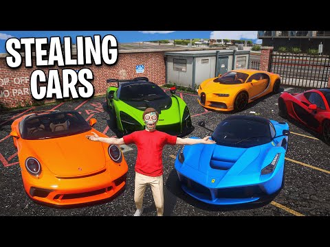 Stealing Cars From Police Impound in GTA RP!