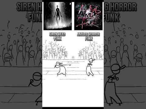 SIREN HEAD FUNK Vs ANALOG HORROR FUNK 💀 #shorts #shortsfeed