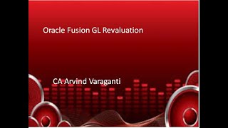 Oracle Fusion GL Revaluation