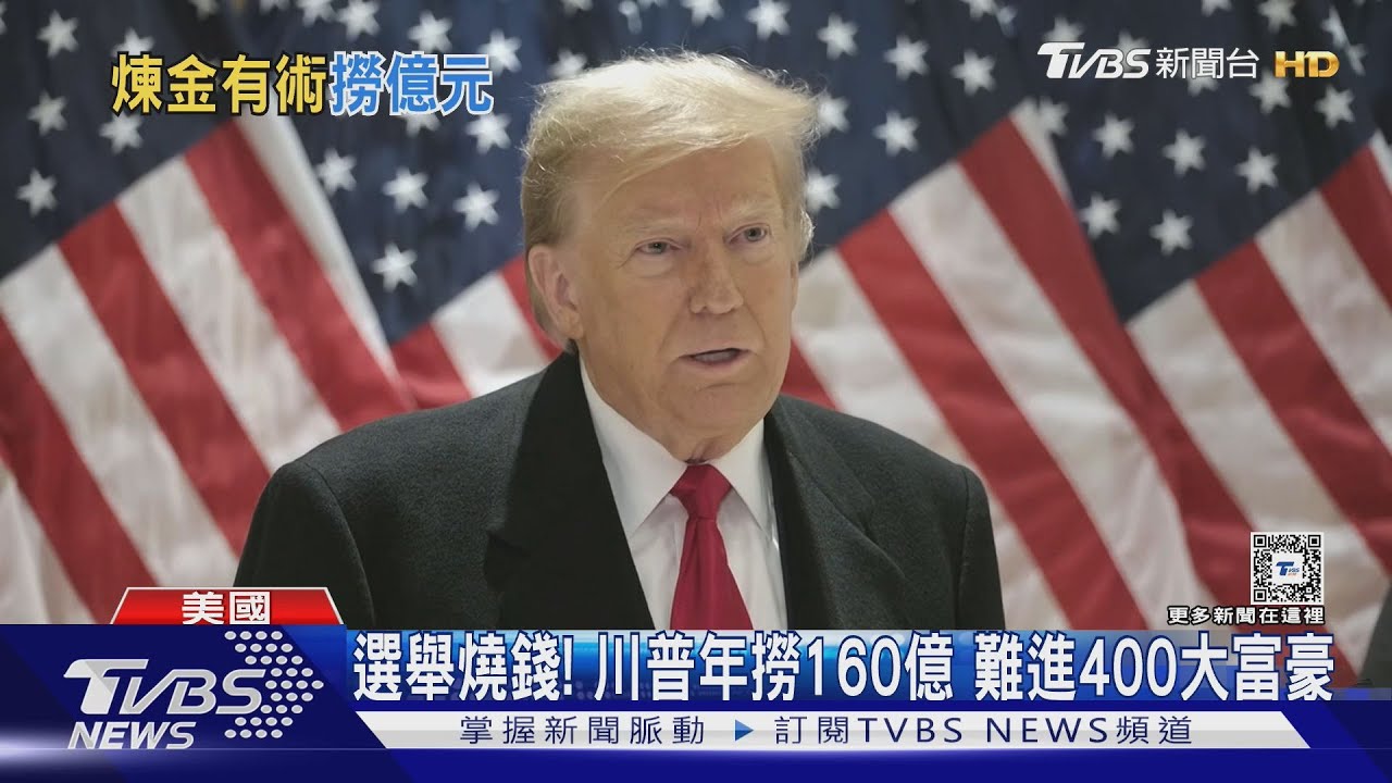 跌出全球400大富豪! 川普仍靠肖像授權&房地產年撈160億