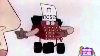 Sesame Street Typewriter Guy - N for Nose