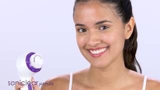 Soniclear Petite Antimicrobial Sonic Skin Cleansing Brush (Purple Metallic)