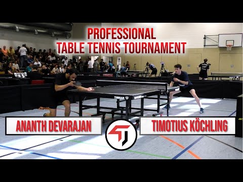 TomorrowTT PRO tournament - Ananth Devarajan vs Timotius Köchling - Group 4.