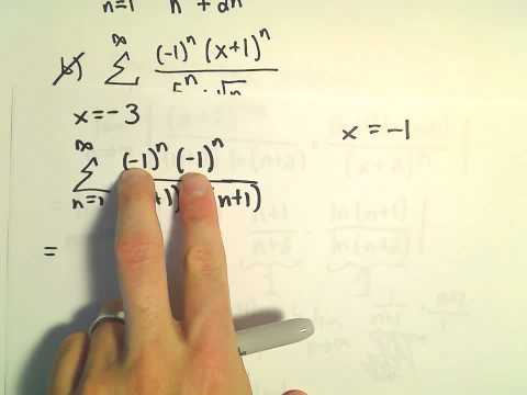 Interval and Radius of Convergence for a Series, Ex 9