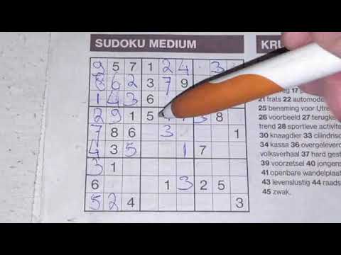 More Extra Sudokus to come during Corona crisis. First this regular (#501) Medium Sudoku. 04-02-2020