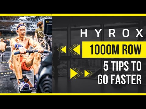hyrox rowing technique tips to go faster on your next hyrox race // hyrox training techniques