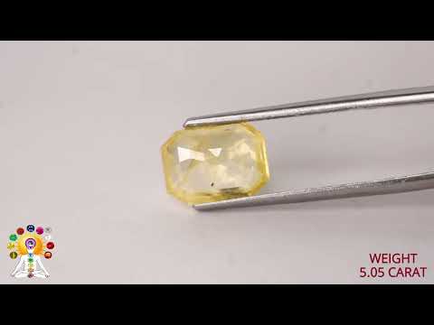 Yellow Sapphire 5.05ct. (Luxury) video