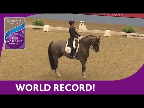 Charlotte Dujadin's World Record Breaking Freestyle - Reem Acra FEI World Cup™ Dressage 2013/14