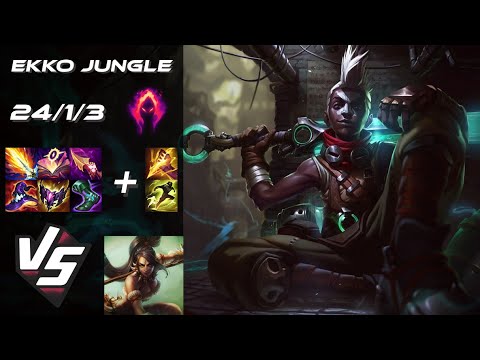 JUNGLE Ekko vs Nidalee - EU Grandmaster Patch 25.S1.5