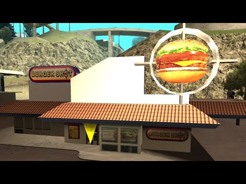 Madd Dogg's Rhymes cutscene is in the WRONG Burger Shot!