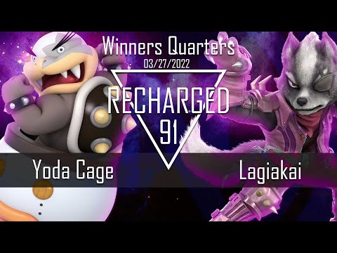 Recharged #91 Winners Quarters - Yoda Cage (Bowser Jr) vs. Lagiakai (Wolf) - SSBU Tournament