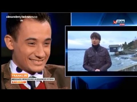 Franklin Calleja - greetings from Alexander Rybak on Xarabank TVM, Malta, 07.11.2014 MESC15