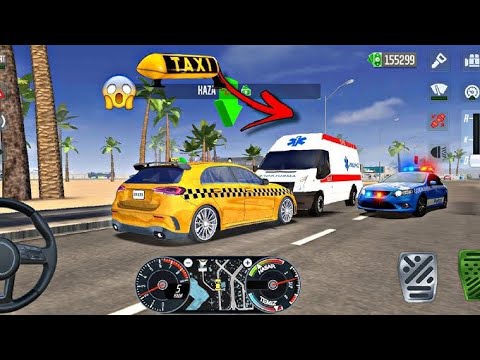 Taxi Sim 2020 🚖👮‍♂️ CITY CAR 4X4 BEACH UBER DRIVER GAME - Car Games 3D Android iOS