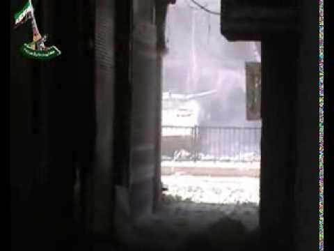 دخول دبابة كتيبة طارق بن زياد الى المربع الأمني في درعا المحطة