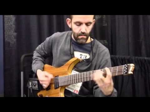 Fred Brum plays headless 7-string .strandberg* #22 at NAMM 2012