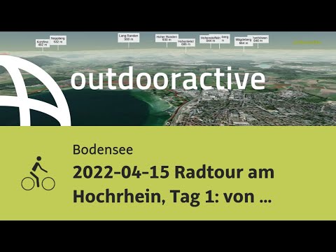 Radtour am Bodensee: 2022-04-15 Radtour am Hochrhein, Tag 1: von Radolfzell nach Hohentengen