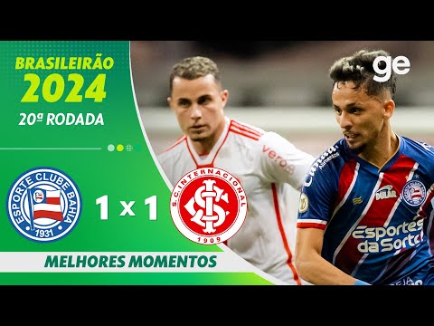 Gols e lances de Bahia x Internacional