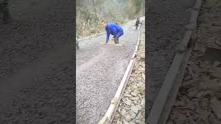 Download lagu pengecoran jalan di pedesaan #shorts mp3